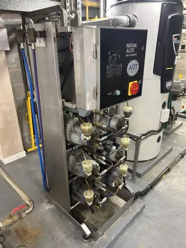 Nilfisk Delta Booster pressure washer system before full service, Stratford.